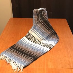 Sky blue-yoga beach blanket wrap
